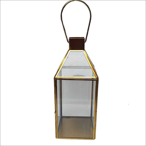 Clear Brass Glass Lantern