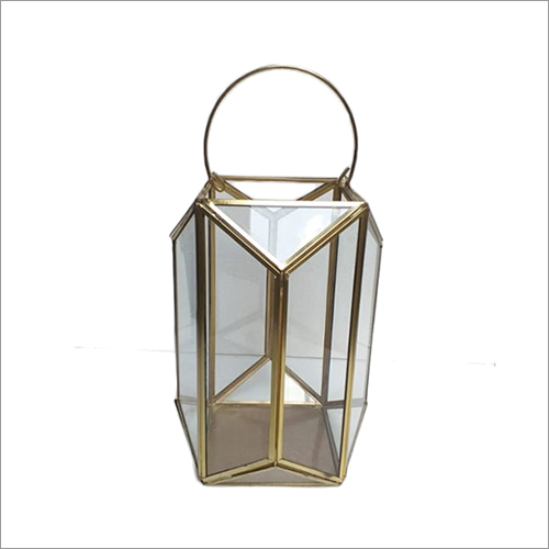 Decrative Brass Glass Lantern