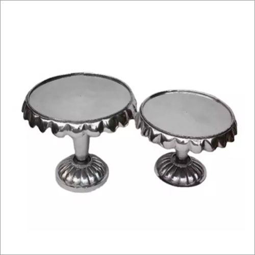 Aluminium Cake Stand With Mirror Polish