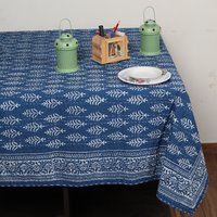 KANTHA BLOCK PRINTED COTTON TABLE COVER