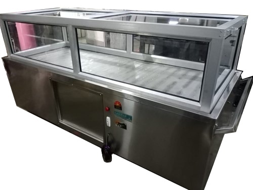 Glass And Ss Dead Body Display Cooling Machine