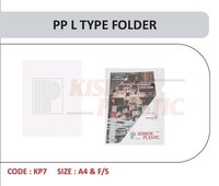 Pp L Type Folder - High-quality Polypropylene, Available In A4, A3, Letter Size | Lightweight, Water-resistant, L-shape Design For Easy Document Access