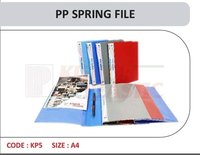 Spring File - Polypropylene (pp) Cover, A4 Size, Rectangular Shape | Durable, Lightweight, Refillable, Professional Design For Document Organization