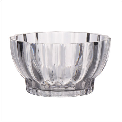 Lotus Design Glass Bowl