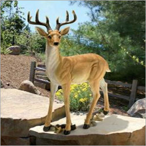 Fiberglass Woodland Buck Deer Statues