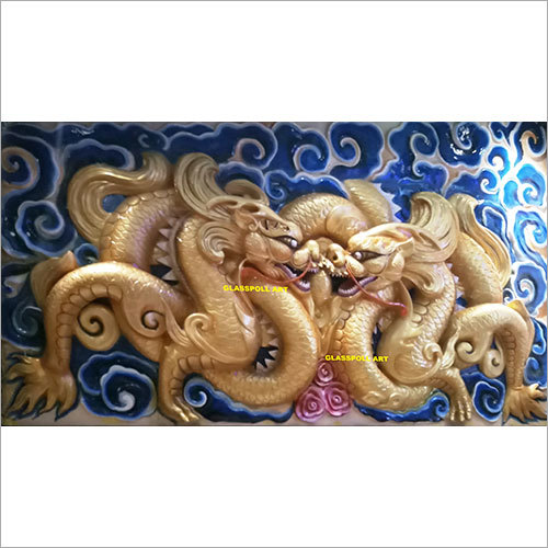 Fiberglass Chinese Dragon Wall Art