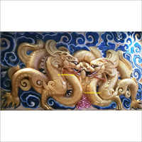 Fiberglass Chinese Dragon Wall Art