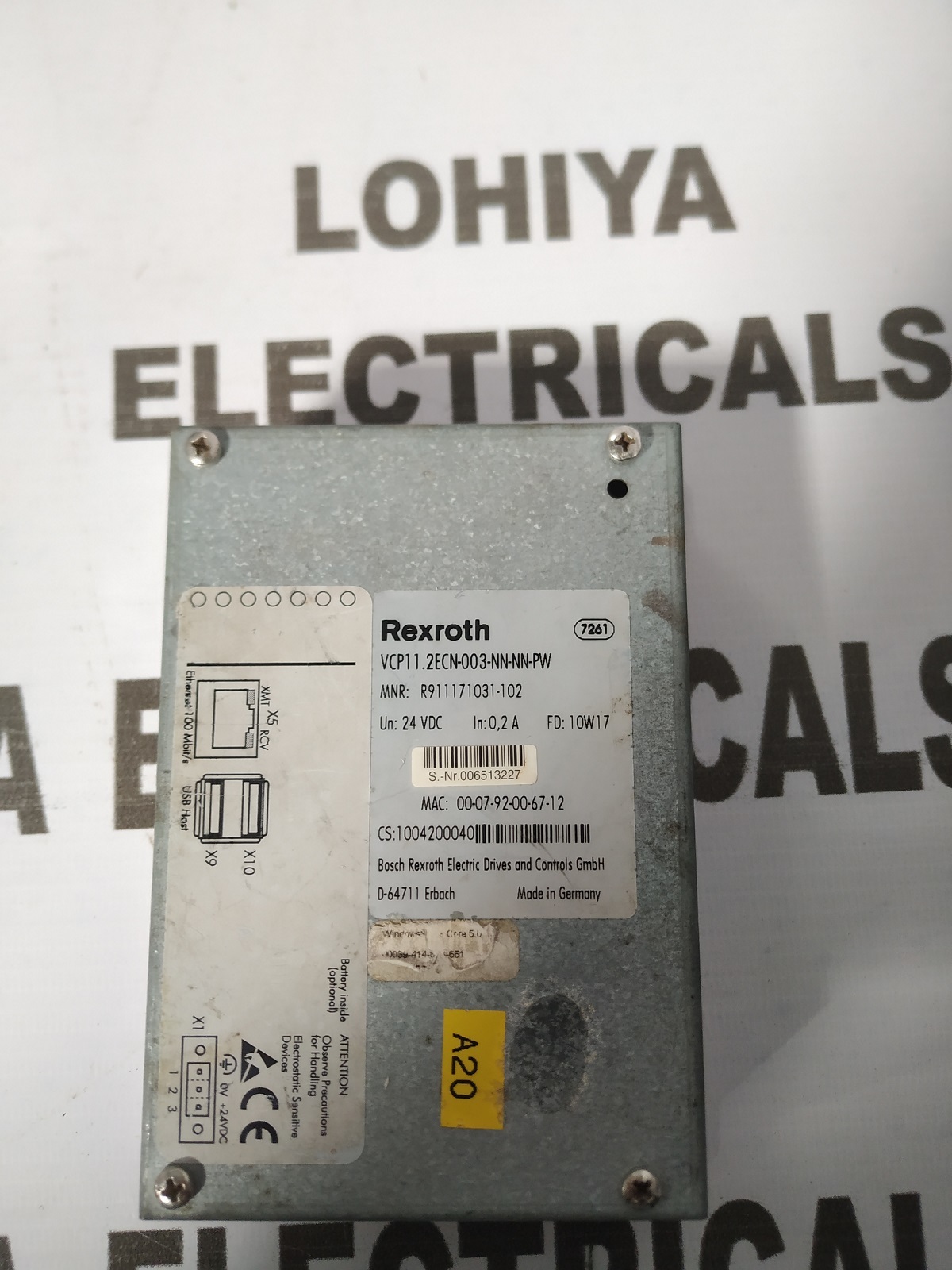 REXROTH VCP11.2ECN-003-NN-NN-PW HMI