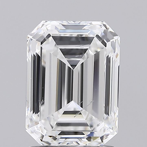 2.00 Carat SI1 Clarity EMERALD Lab Grown Diamond