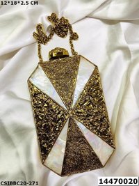 Bridal Brass MOP Clutches