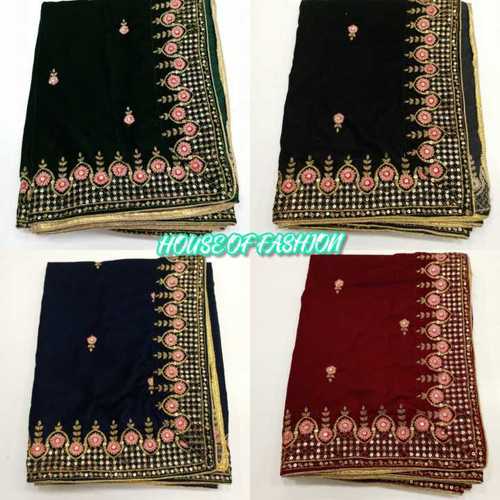 VELVET EMBROIDERY DUPATTA By HOUSE OF FASHION