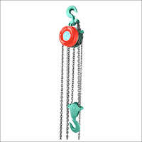 Heavy Duty Manual Chain Pulley Block - Color: Green Silver