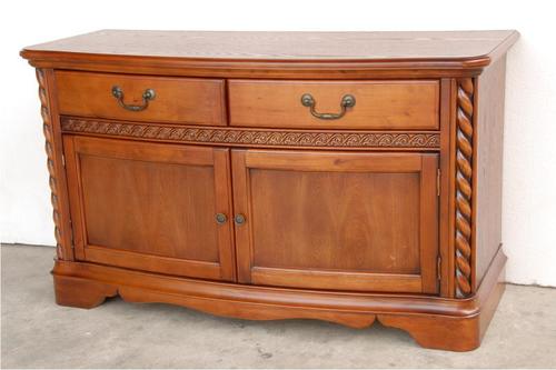 Hand Carved Tv  Console Media Unit