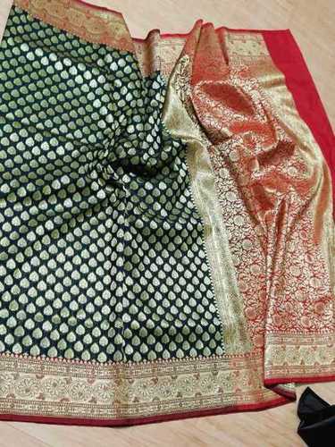 Banarsi paudi semi katan silk saree 