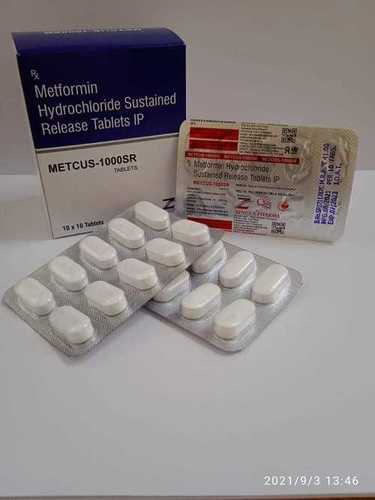Metformin Hcl 1000 Mg Sustained Release Tablet
