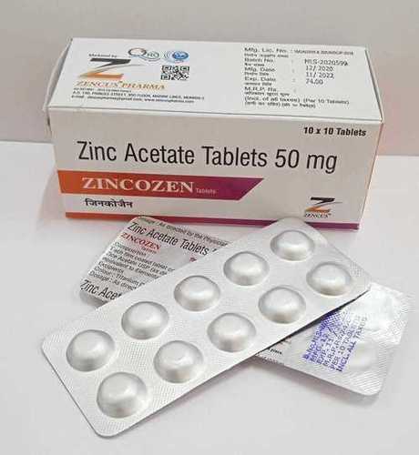 Zinc Acetate Tablets 50 Mg