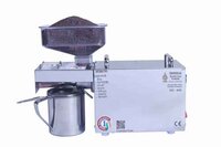 Peanut Oil Extraction Machine - Stainless Steel, 20*8*10 Inches | 2-5kg/hr Capacity, Automatic Control, 1 Year Warranty
