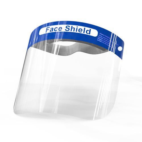 White Reusable Face Shield