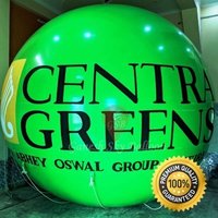 Centra Greens Advertising Sky Balloons, 12feet Round Balloon, Ganesh Sky Balloon