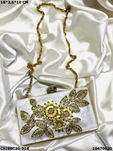 Designer Bridal Mother of Pearl Clutch Bag