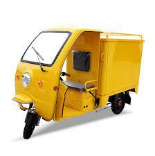 cargo electric tricycle with closed cabin