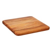 Hand Carved Natural Acacia Wood Chopping Board - 12 X 12 Inch Polished Finish | Antique Imitation, Nautical Style, Ideal Gift & Home Decoration