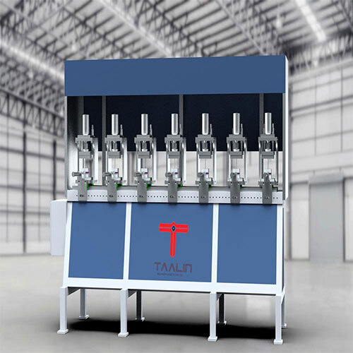 Solar Frame Hydraulic Punching Machine With 7 Post - Color: Blue