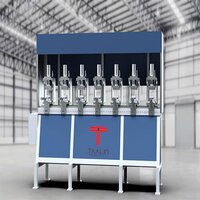 Solar Frame Hydraulic Punching Machine With 7 Post - Color: Blue