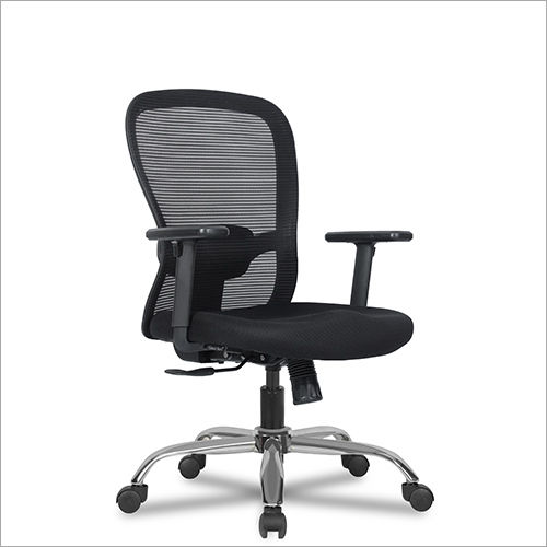 Black Crystal Mid Back Mesh Executive Office Chair