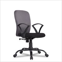 Comfort Plain Grey Mid Back Office Chair