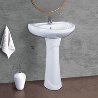 Repose Wash Basin Pedestal Set