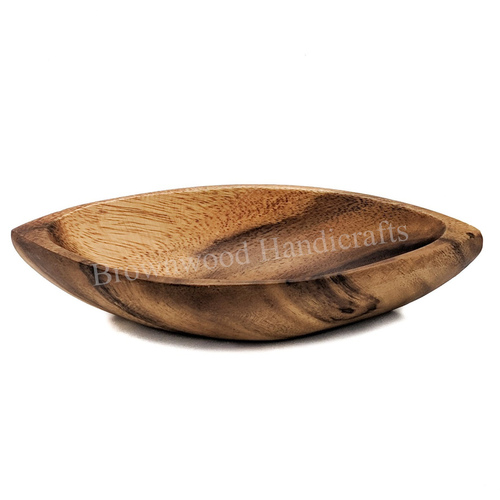 Polished Wooden Serving Bowl Set Of 4