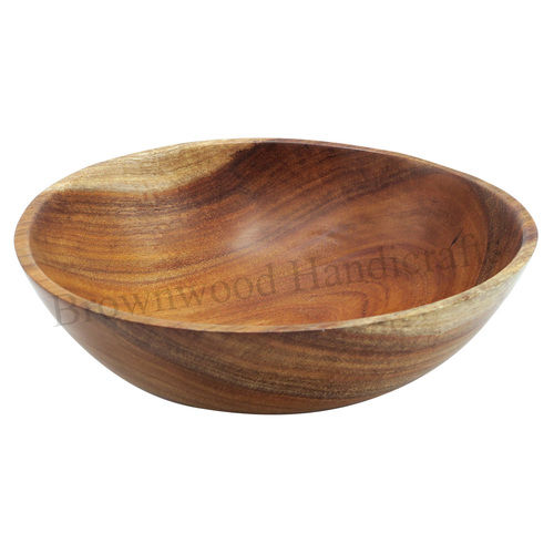 Polished Wooden Serving Bowls