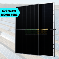 670 Watt MONO PERC Bi Facial Solar Panel