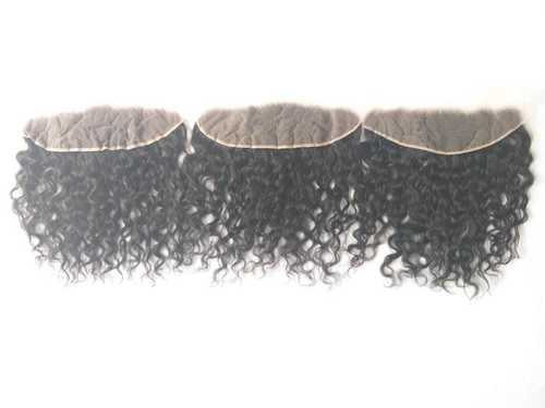 Natural Curly hair lace transparent frontals 13x4