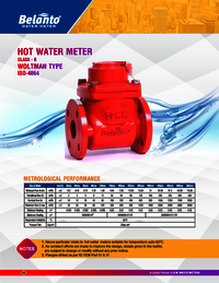 Hot Water Meter Class B Woltman Type