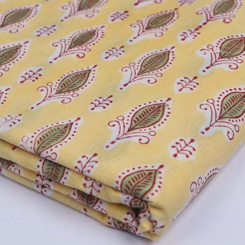 Hand Block Printed  Fabric