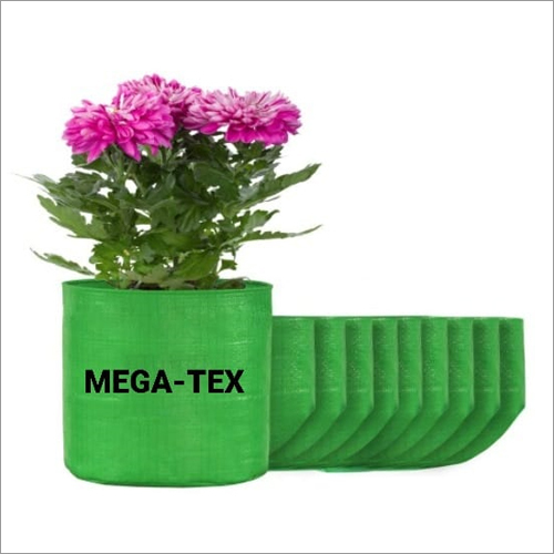 Mega Tex HDPE 350 GSM Cylindrical  Gardening Grow Bags ( Green)
