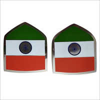 Indian Flag Brass Lapel Pin