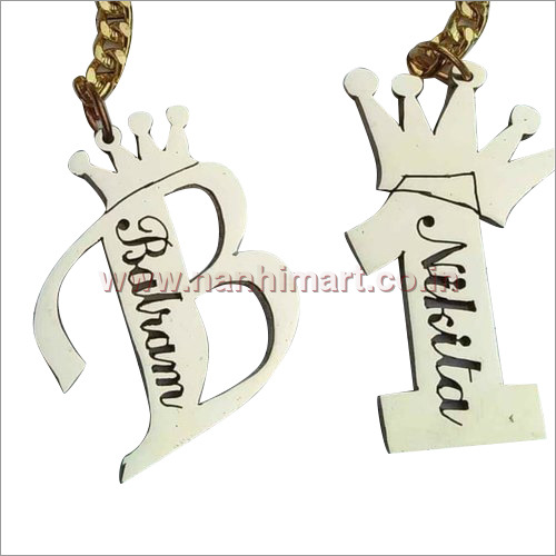 Customised Brass Polished Key Chain