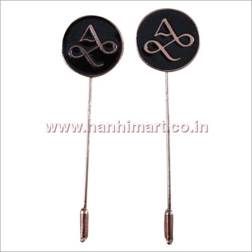 4 Inch Brass Badge Pin