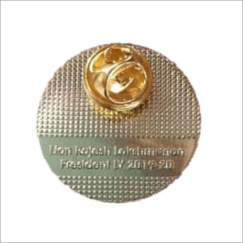 1.5 Inch Round Brass Tie Pin Size: 2mm