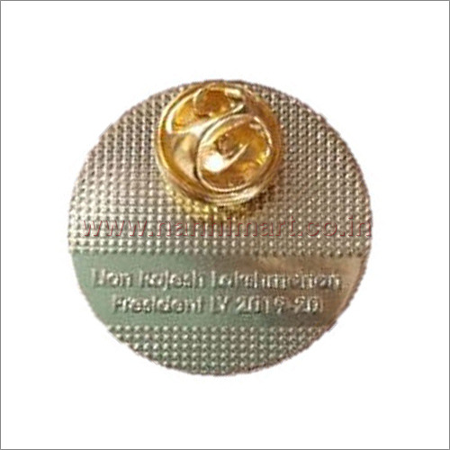1.5 Inch Round Brass Tie Pin