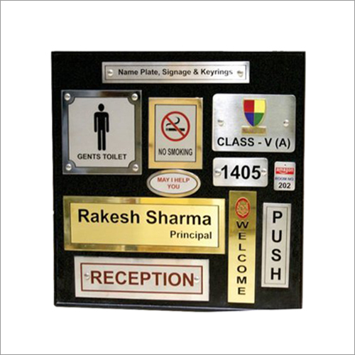 Wall Mounted Stainless Steel Name Plate