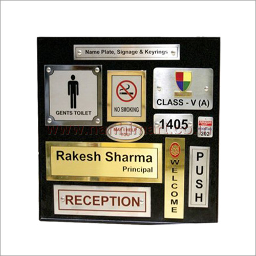 Wall Mounted Stainless Steel Name Plate