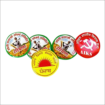 Printed Plastic Round Badge Size: 1.2 Inch