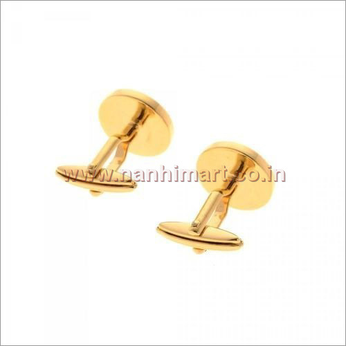 Golden Brass Cufflink