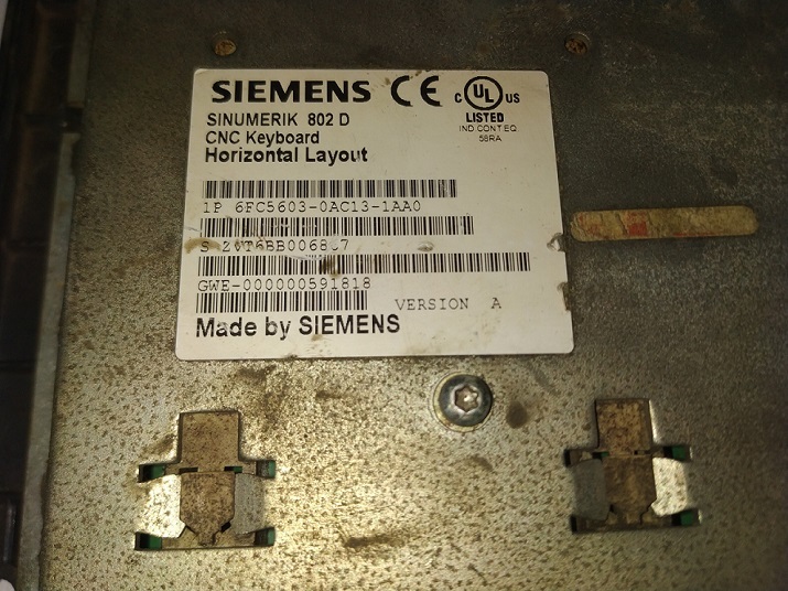 SIEMENS 6FC5603-0AC13-1AA0 KEYPAD