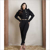 Black Jumpsuit With Belt