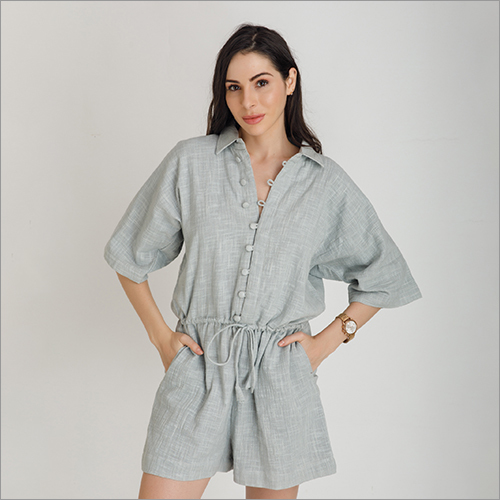 Cotton Slub Jumpsuit